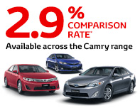 2.9% Finance on Camry Range