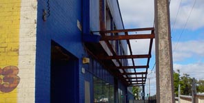 The awning's gone