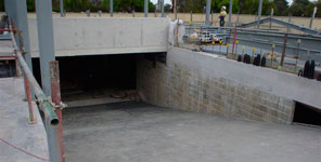 Concreted Ramp